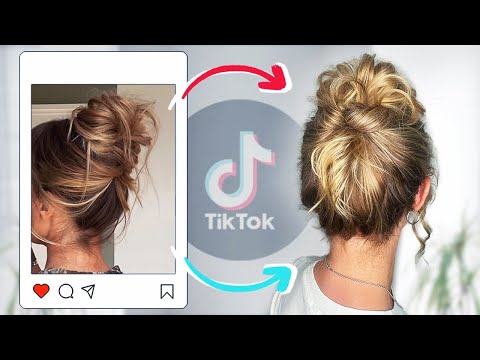 TikTok Viral Messy Bun - Does it work for Wavy Hair?