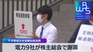 電力9社が株主総会で謝罪　不祥事相次ぎ信頼回復急務【WBS】（2023年6月28日）