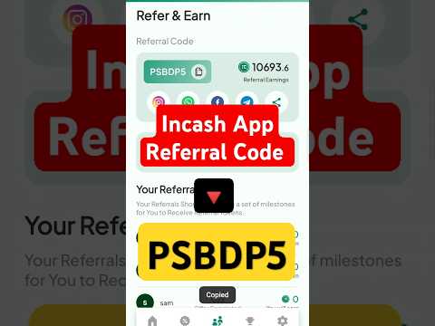 Incash App Referral Code Today #next