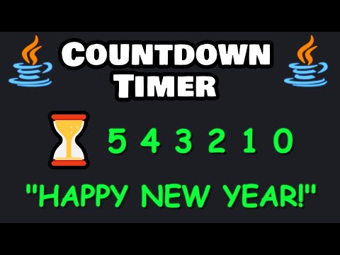 ⭐ Let's code a Java COUNTDOWN TIMER in 6 minutes! ⏳