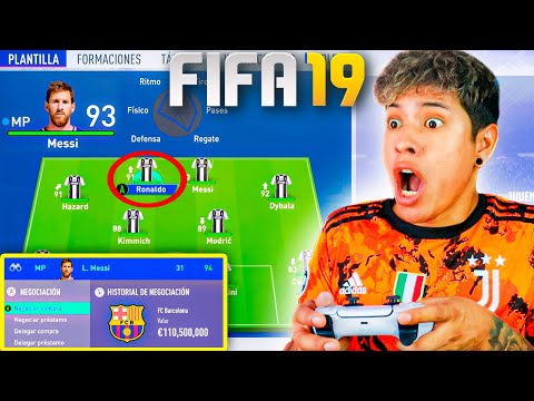 MIREN así era el MODO CARRERA en FIFA 19 😱 *MESSI Y CRISTIANO JUNTOS*