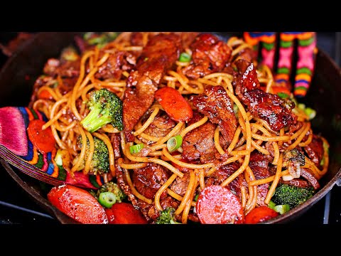 Steak and Vegetable Stir Fry Noodles / Easy beef Stir fry Recipe