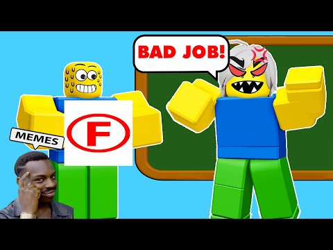 ROBLOX: Oops, I Failed My Math Test CHAPTER 2 Funny Moments (ALL ENDINGS) | Bacon Strong Skip School