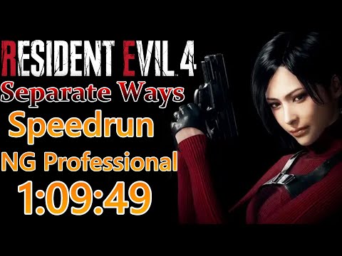 『Resident Evil 4 - Separate Ways Speedrun Ng Professional 1:09:49』