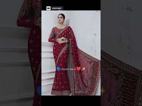 Top 7maroon color saree || maroon color saree collection #sareelover #shorts #saree2024 #viral