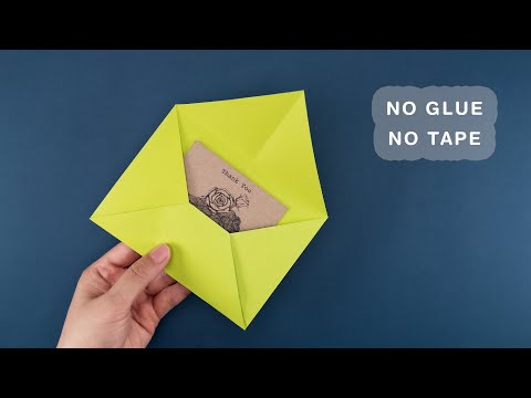 Easy Paper Envelope - How to make an Envelope out of paper - Envelope Origami