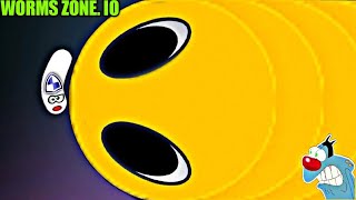 worms zone. io speed moments Giant Snake worm zone oggy with wormsio slither Gameplay