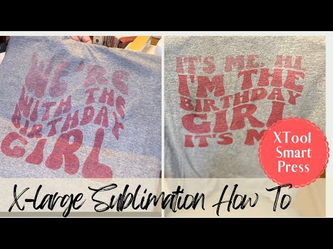 Sublimation with XLG designs using the XTool Smart Press, Heat Press, Large SVG Designs