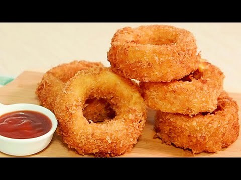 【製作香脆的起司洋蔥圈】Make crispy cheese onion rings