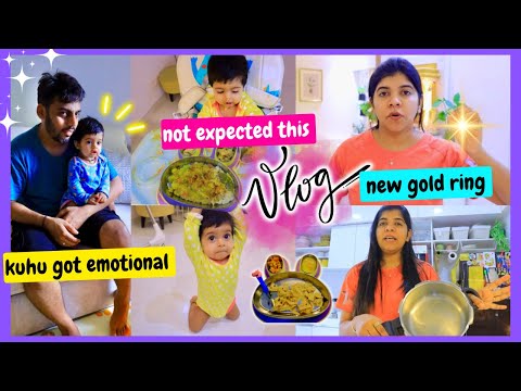 Vlog : Kitna copy kroge😱! Kuhu got 😭emotional after seeing this  🙌🏻! New Gold Ring 💍