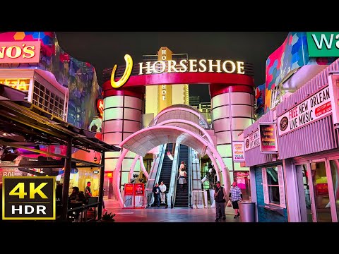 [4K HDR] Horseshoe Las Vegas Walking Tour - January 2024