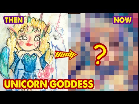 Drawing GALAXU UNICORN from old art | Then and now| Huta Chan