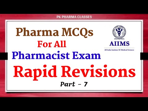 Pharma MCQs || Pharmacist Exam Paper || Pharmacist Exam Preparation || Aiims Exam paper #pharmamcqs