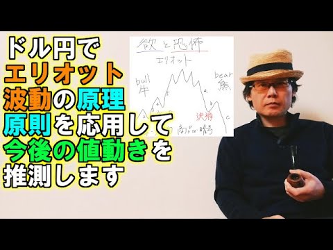 ドル円でエリオット波動の原理原則を応用して今後の値動きを推測します