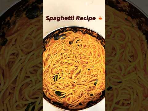 Spaghetti Recipe🍝 #easyrecipe #food #foodie #foodshorts #foodlover #spaghetti #spaghettirecipe