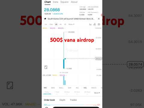 Trade vana and earn up to 500$ claim vana airdrop #vanabitget #vanacoin #bitvavo #airdrop