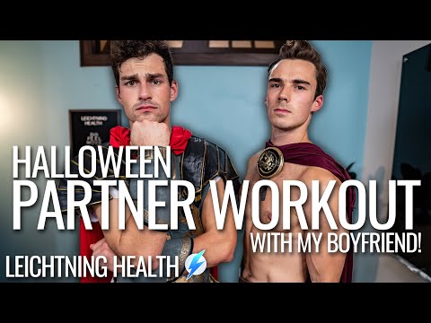 Halloween PARTNER WORKOUT with my BOYFRIEND! 🎃 | PRIDEFIT