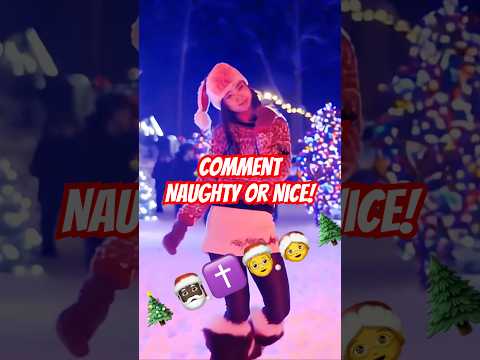 Comment if your Naughty or Nice? #merrychristmas #christmas #santa #naughty #nice