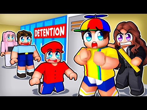 I Got DETENTION In Roblox...