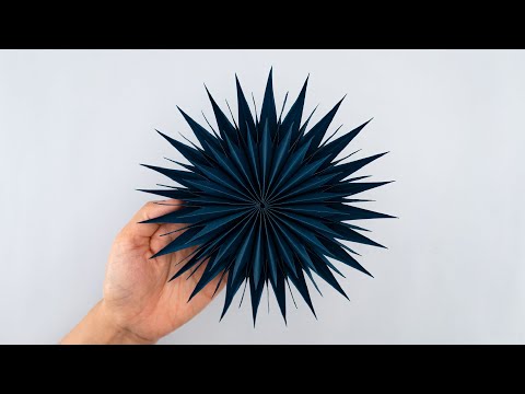 3D Paper Star | How to make 3D Star out of paper | Home Decor