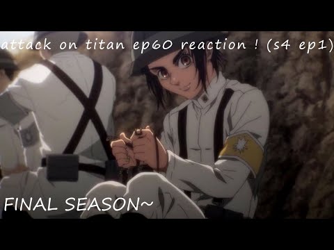 THE FORTNITE TITANS~attack on titan ep60 reaction ! (s4 ep1)