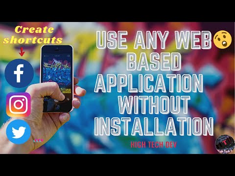 Create the Shortcut of any Site | Use Web Application without Installation || High Tech Dev#short🔥