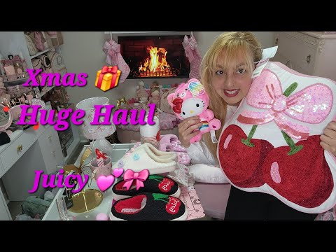 🎀Huge Girly,Coquette Haul +What I Got for xmas  🎀