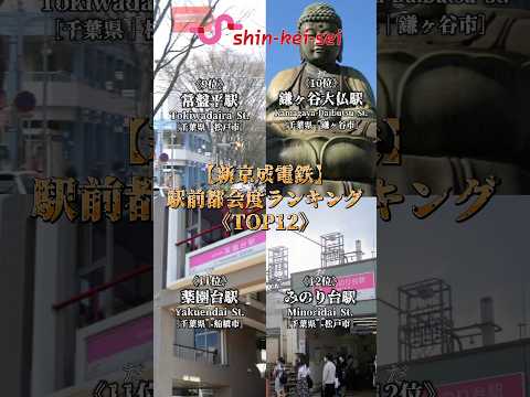 【新京成】新京成電鉄駅前都会度ランキング TOP12￤果たしてランクインする駅は一体どこだ－?!￤#おすすめ #地理系 #鉄道 #ランキング #新京成電鉄