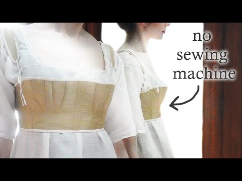 Hand sewing regency stays should be quick…right?