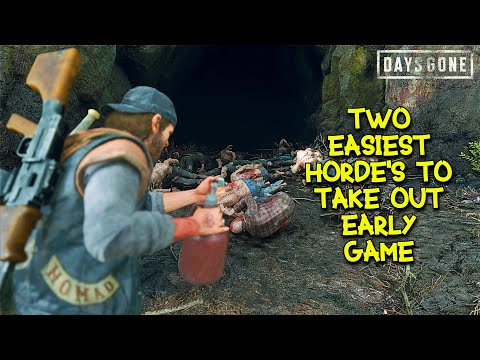 Two Easiest HORDE'S For Early Game | DAYS GONE PC | 1080p 60fps