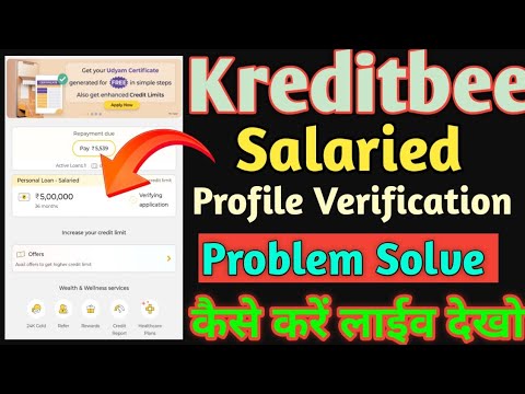 Kreditbee Salaried Profile verification Problem Solve Kaise Kare // How to solve Kreditbee profile