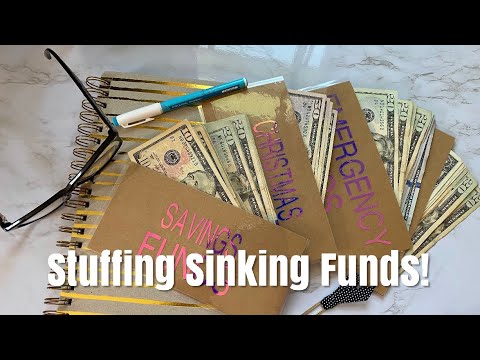 Stuffing SINKING FUNDS CASH ENVELOPES Part 2 | BUDGET WITH ME - Reorganzing Savings Funds