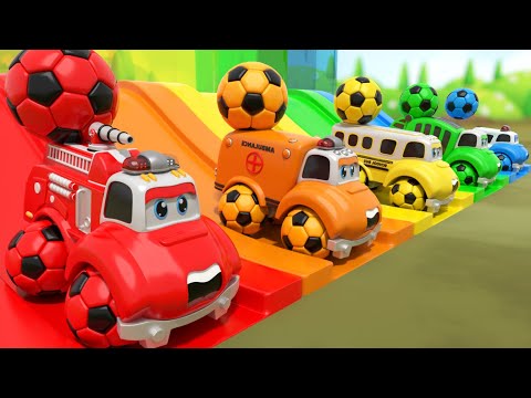 Color Balls & Sing a Song! | Wheels On the Bus, Ten in the Bed | Baby Nursery Rhymes & Kids Songs