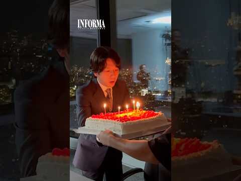 ｟ラスト数秒にご注目｠撮影中にお誕生日を迎えた二宮さんをお祝い🎂#INFORMA #桐谷健太 #佐野玲於 #莉子 #池内博之 #二宮和也 #ドラマ