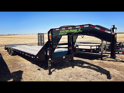 Happy Birthday To Me! - New 33' Flatbed Gooseneck Trailer