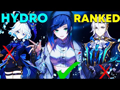 All HYDRO Characters RANKED! - In Genshin Impact