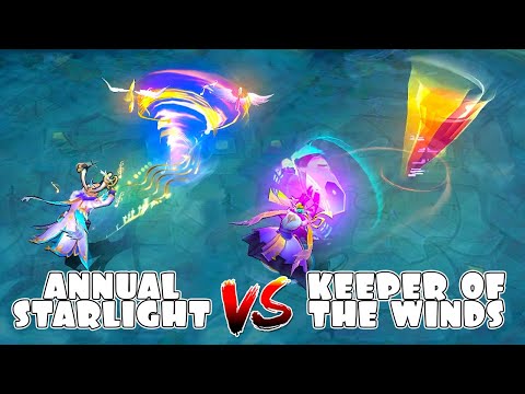 Vale Concerto of Light Annual Starlight VS Keeper of the Winds Epic Skin Comparison