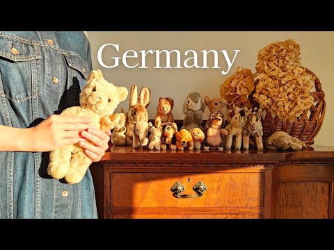 Flea markets in Germany│Winter solo trip Vlog│Vintage Steiff stuffed toys│Haul