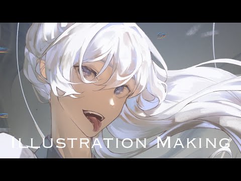 【イラストメイキング】アイビスで厚塗りイラスト【speed paint】