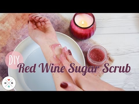 DIY Red Wine Sugar Scrub| HG Craft | HelloGiggles