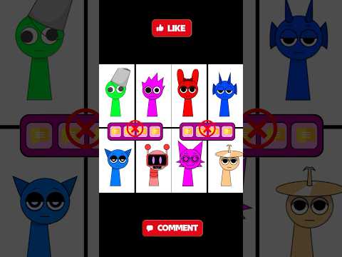 Incredibox Sprunki DuDiDam Dance Challenge - Which do you like? #shorts  #sprunki #dudidam