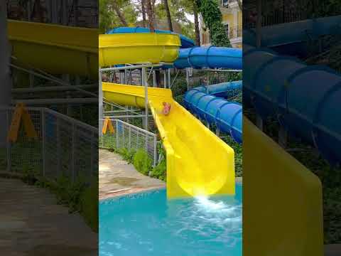 The Most DANGEROUS and FASTEST!!! Water slide #funny  #travel #top #fun