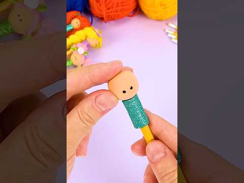 DIY Cute Doll Pencil Topper