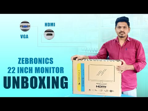 Zebronics 22 Inch Monitor Unboxing in Telugu