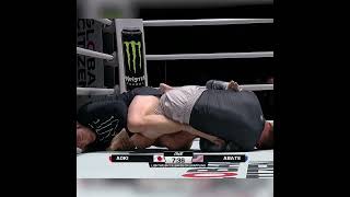 "ICE" COLE 🥶 20-year-old phenom Cole Abate heel hooks Shinya Aoki in his ONE debut!