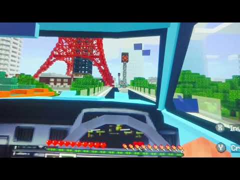 Minecraft Driving Around in Tokyo