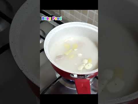 Chicken Puree for Baby || Chicken Rice Broccoli Puree || Baby Puree #shorts  #viral   #trending