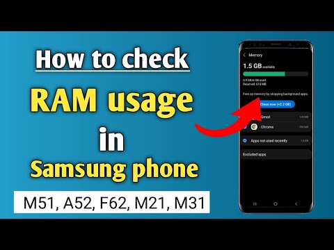 How to check ram usage in samsung M51 and all samsung phones