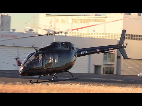 Helicopter Bell 505 Jet Ranger X JA505W Takeoff and Landing