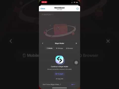 HOW TO CONNECT YOUR BITGET WALLET TO MATCHAIN AIRDROP